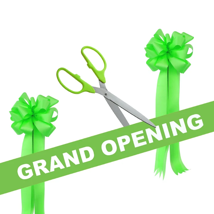 Grand Opening Kit - 25" Ribbon Cutting Scissors with Silver Blades - Image 10