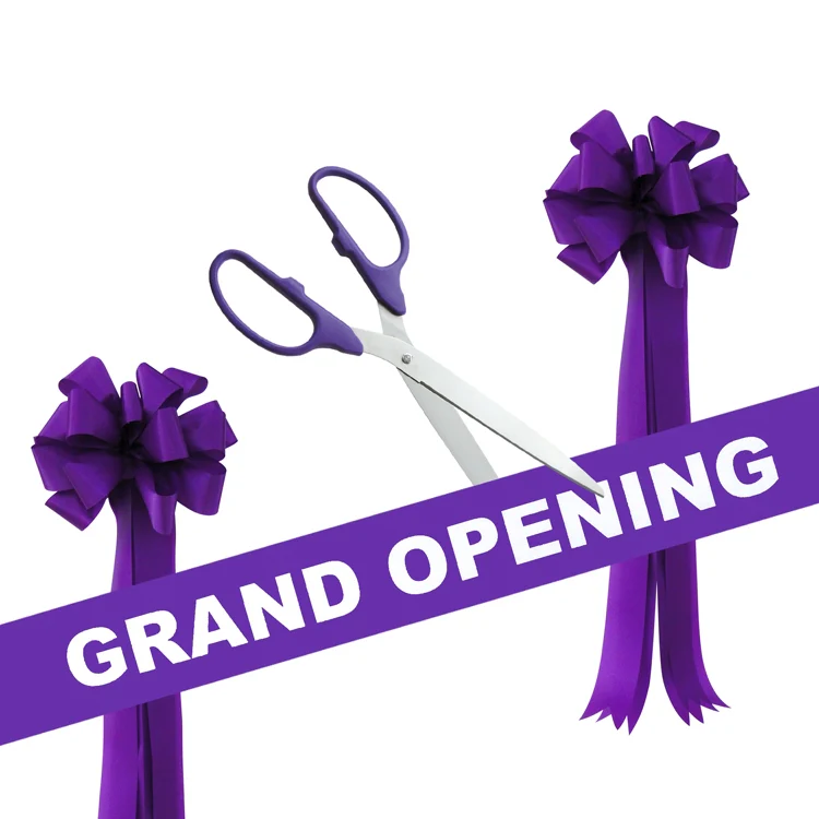 Grand Opening Kit - 25" Ribbon Cutting Scissors with Silver Blades - Image 11