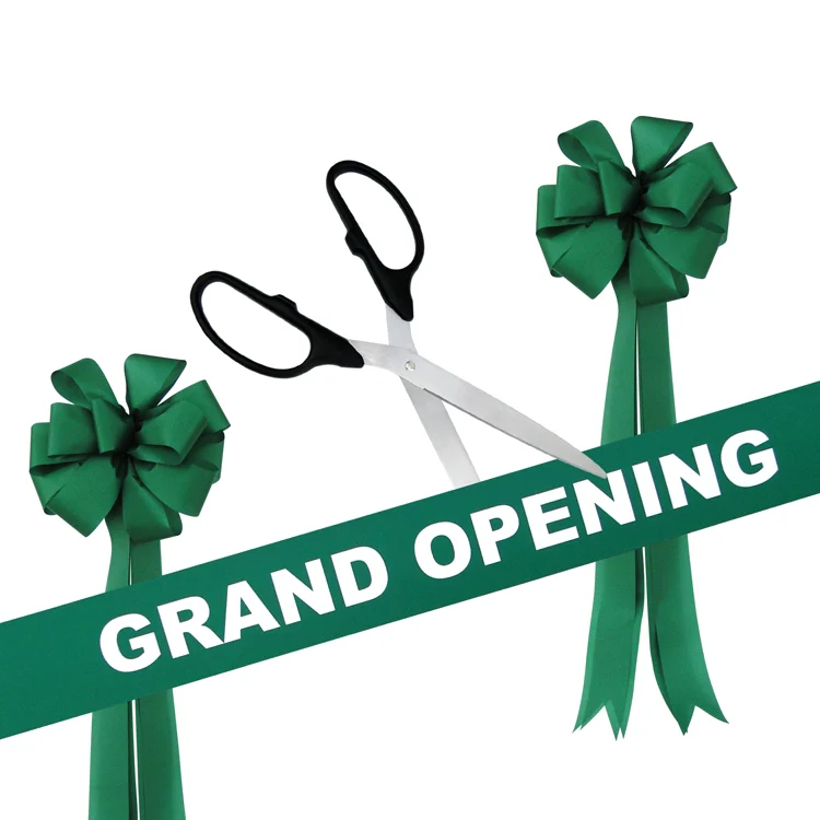 Grand Opening Kit - 25" Ribbon Cutting Scissors with Silver Blades - Image 5