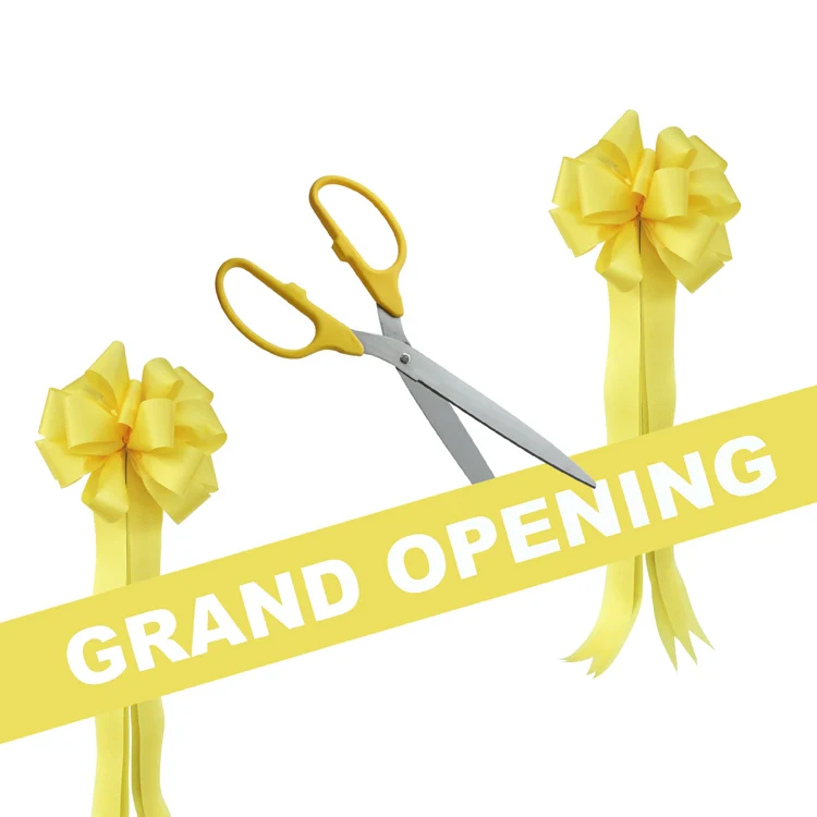 Grand Opening Kit - 25" Ribbon Cutting Scissors with Silver Blades - Image 6