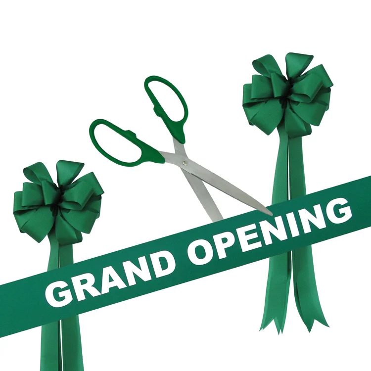 Grand Opening Kit - 25" Ribbon Cutting Scissors with Silver Blades - Image 7