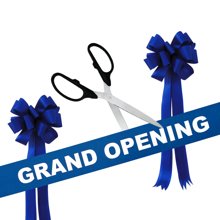 Grand Opening Kit - 25" Ribbon Cutting Scissors with Silver Blades - Image 8