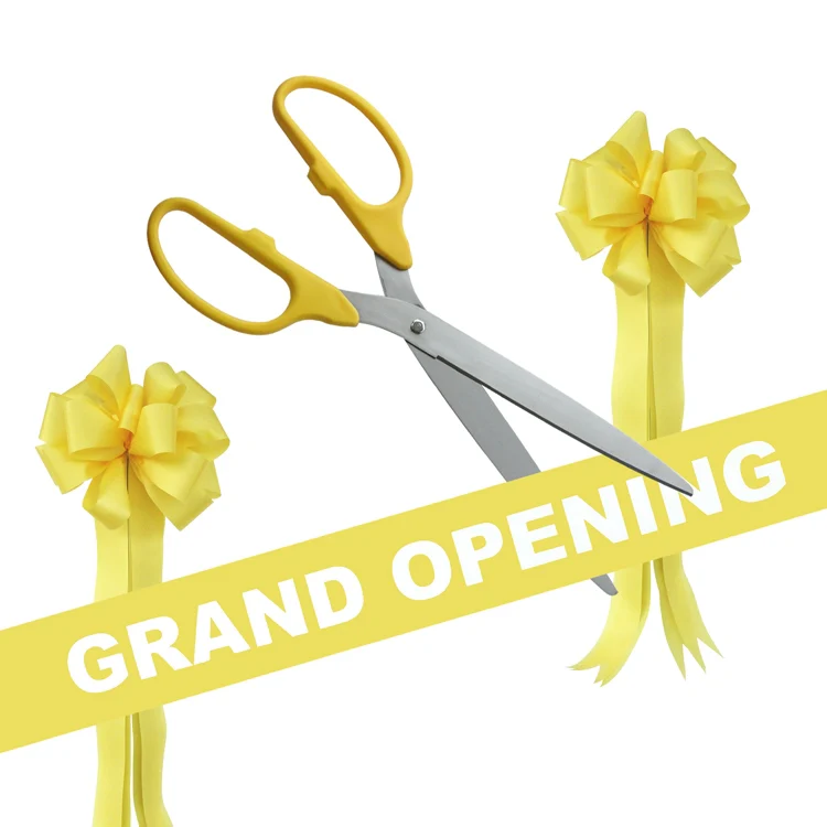 Grand Opening Kit - 36" Ribbon Cutting Scissors with Silver Blades - Image 10
