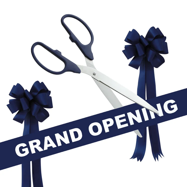 Grand Opening Kit - 36" Ribbon Cutting Scissors with Silver Blades - Image 12