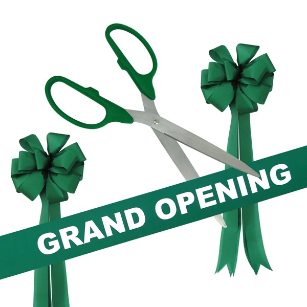 Grand Opening Kit - 36" Ribbon Cutting Scissors with Silver Blades - Image 3