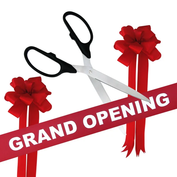 Grand Opening Kit - 36" Ribbon Cutting Scissors with Silver Blades - Image 4