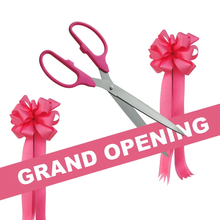 Grand Opening Kit - 36" Ribbon Cutting Scissors with Silver Blades - Image 8