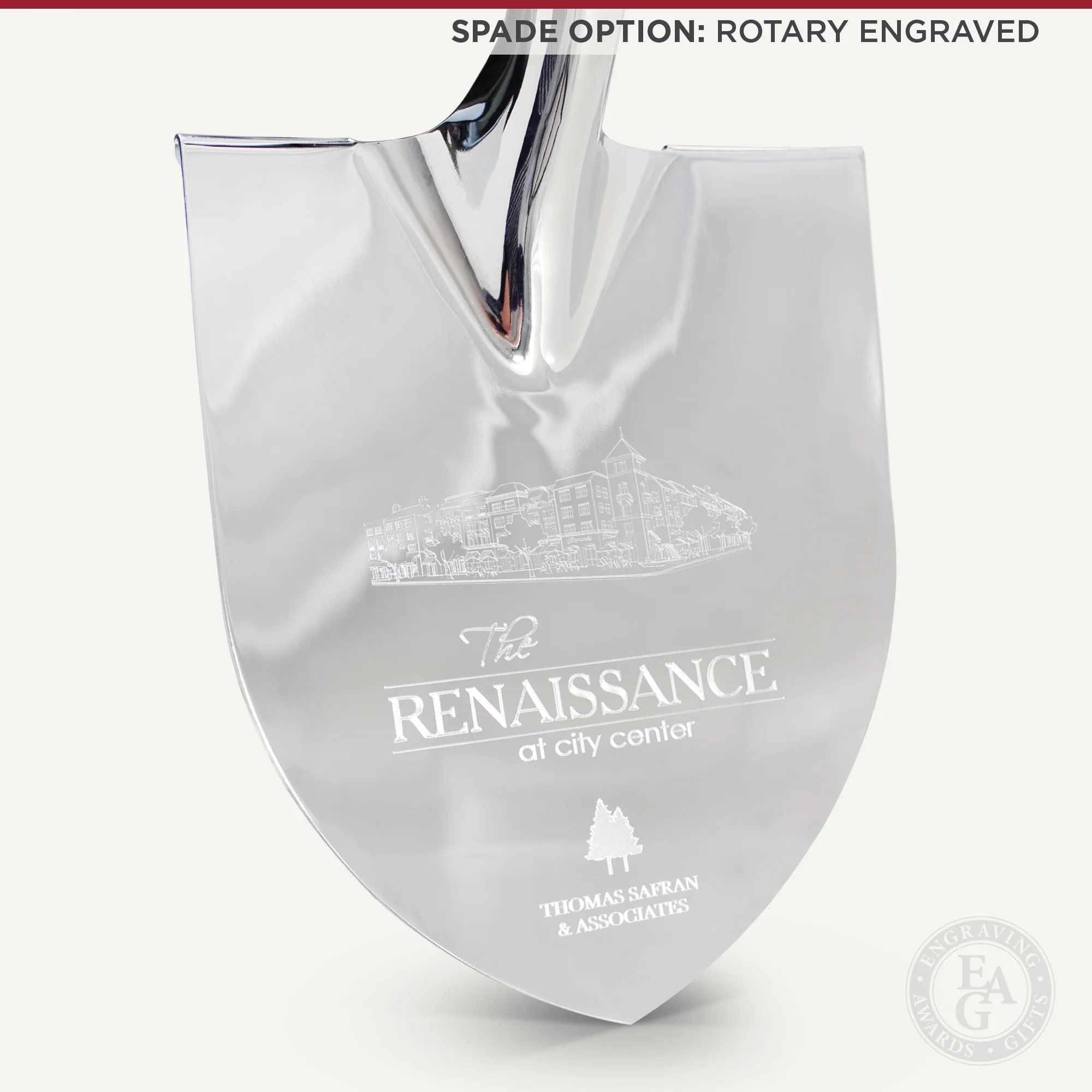 Groundbreaking Ceremonial Shovel Kit - Specialty Chrome Plated D-Handle - Image 16