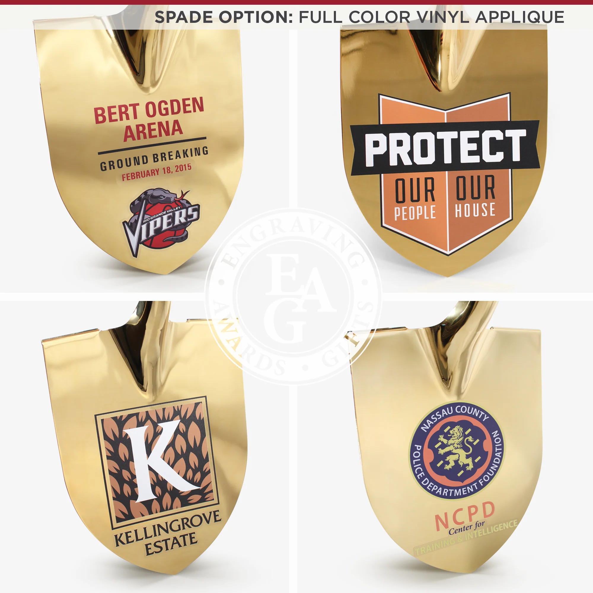 Groundbreaking Ceremonial Shovel Kit - Specialty Gold Plated D-Handle - Image 11