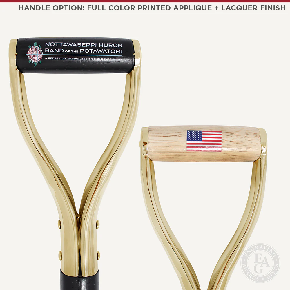 Groundbreaking Ceremonial Shovel Kit - Specialty Gold Plated D-Handle - Image 18