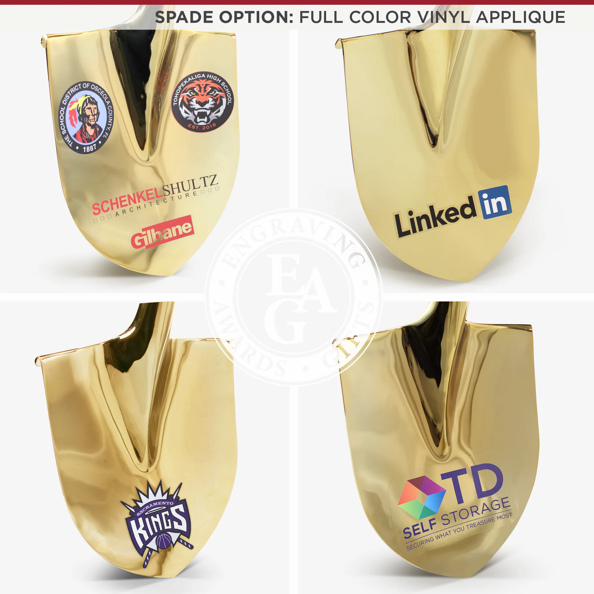 Groundbreaking Ceremonial Shovel Kit - Traditional Gold Plated D-Handle - Image 12