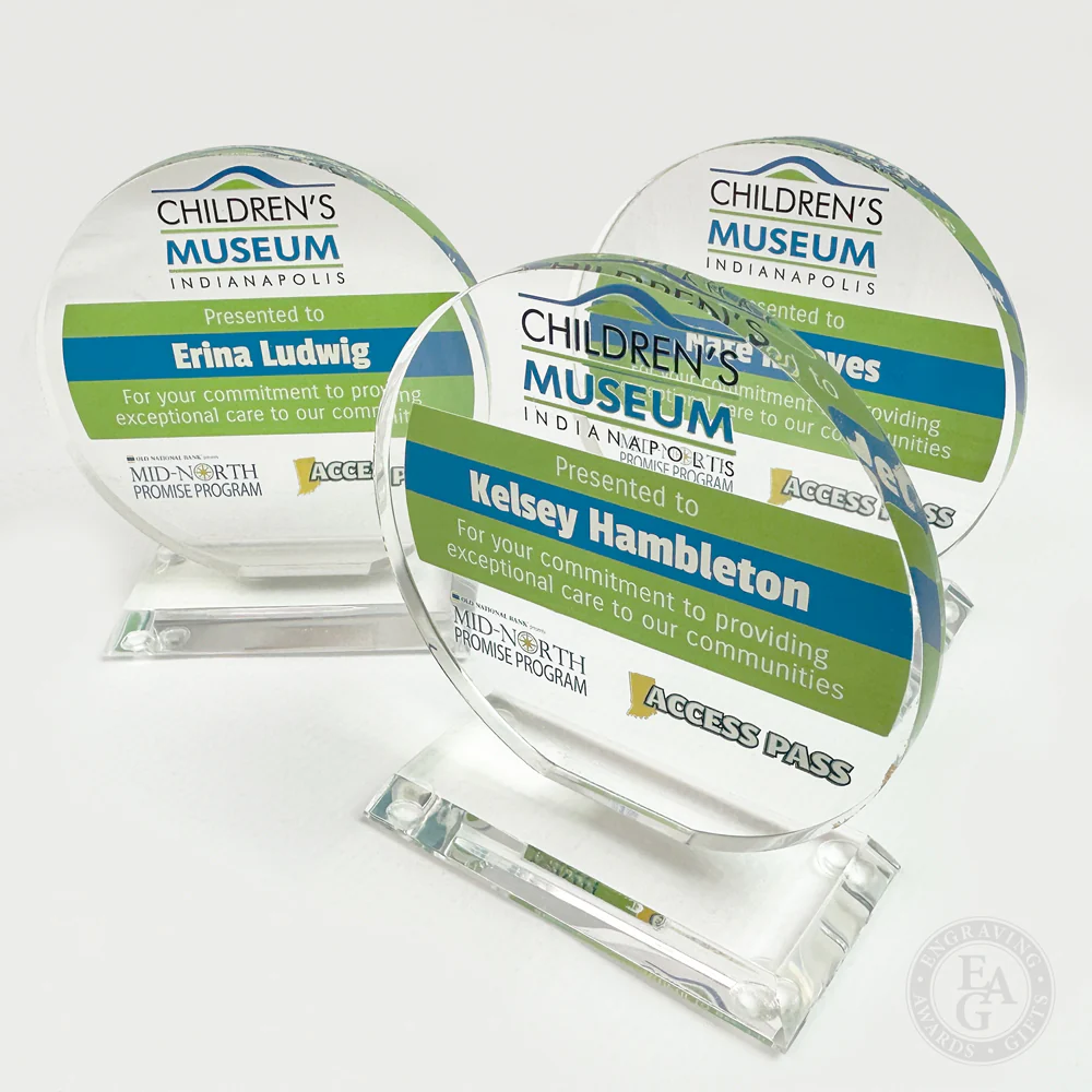 Large Clear Circle Acrylic Awards - Image 5