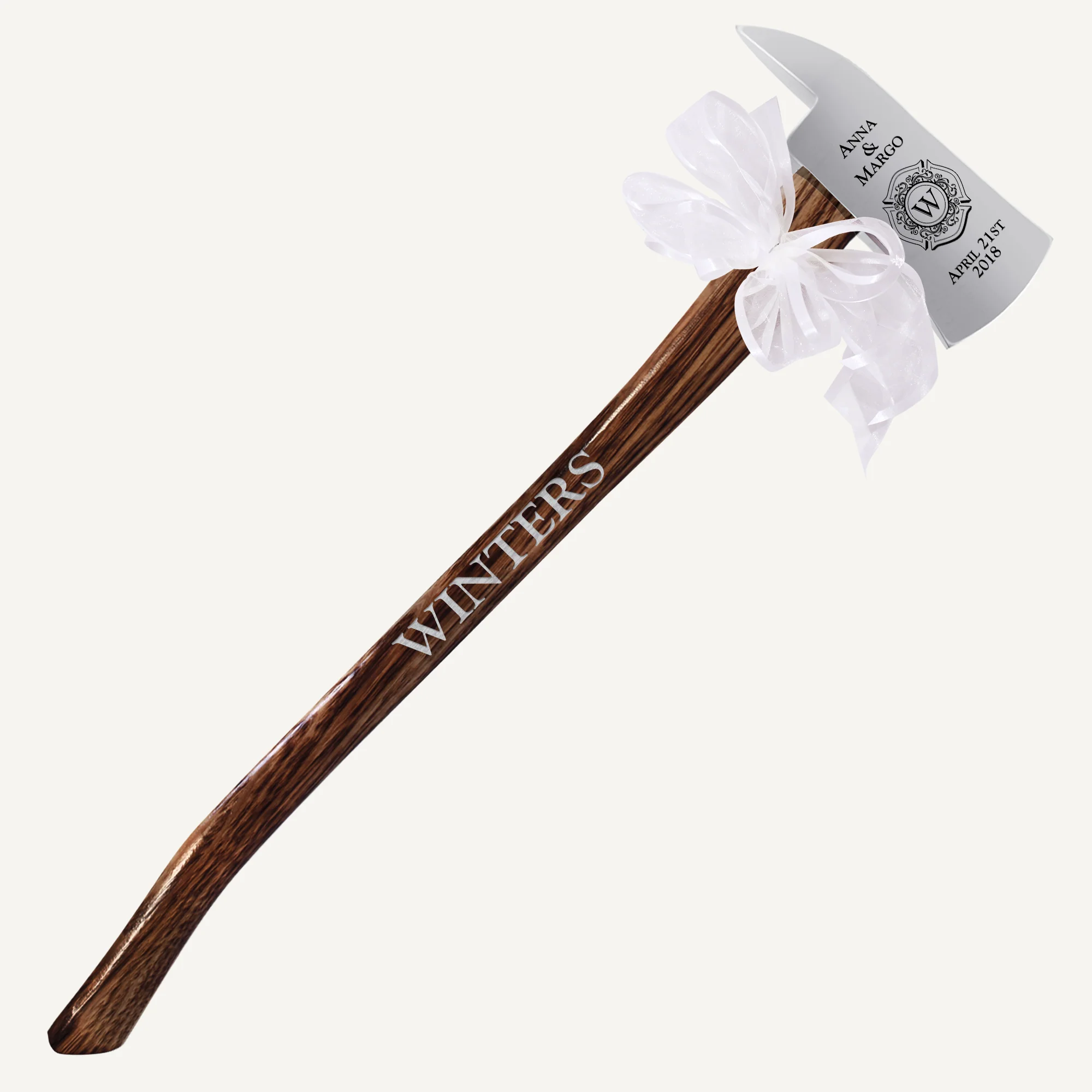 Large Firefighter Wedding Axe - Chrome