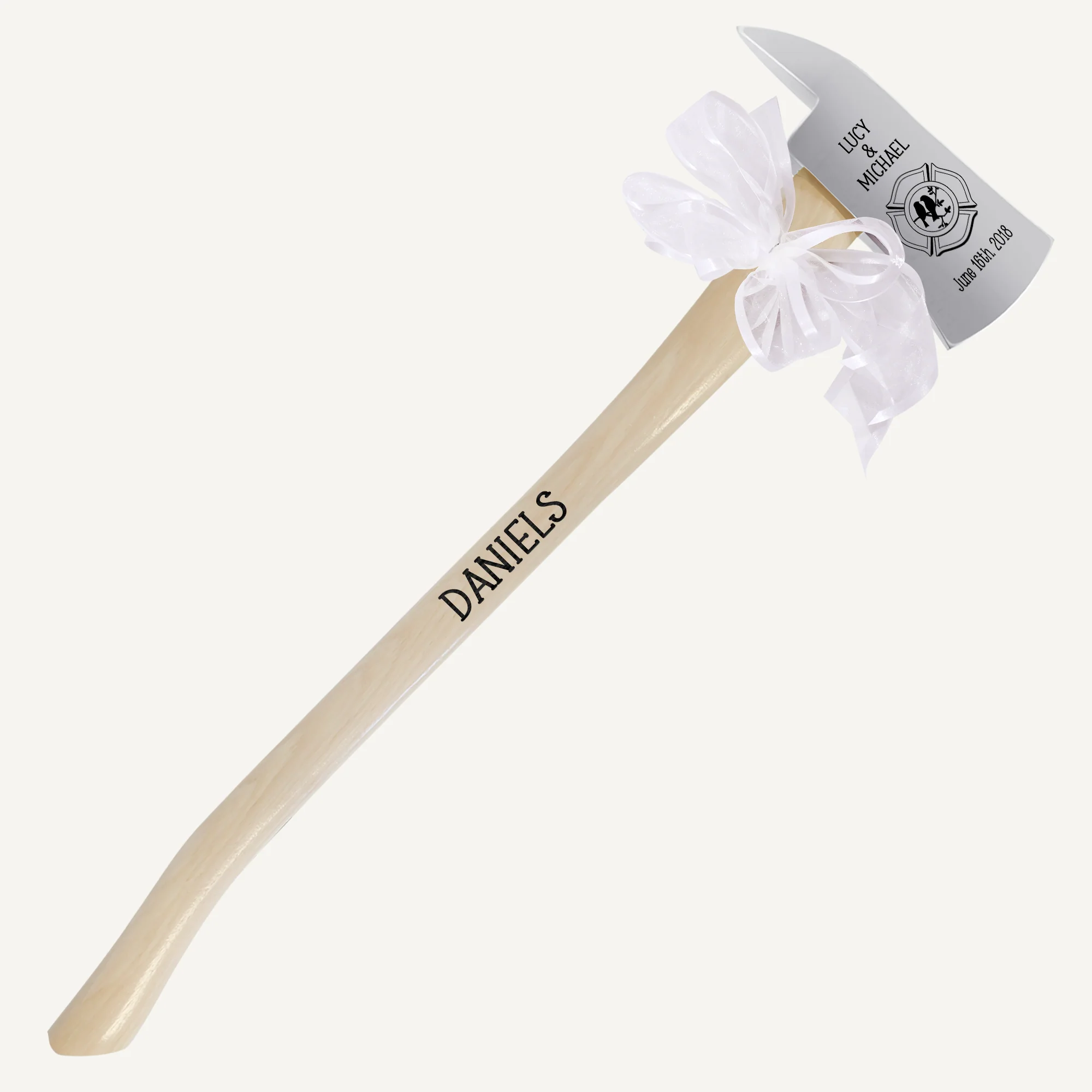 Large Firefighter Wedding Axe - Chrome - Image 5