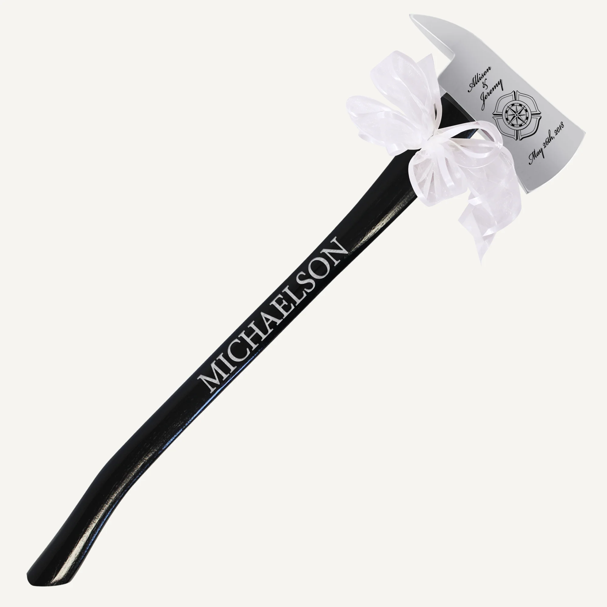 Large Firefighter Wedding Axe - Chrome - Image 7
