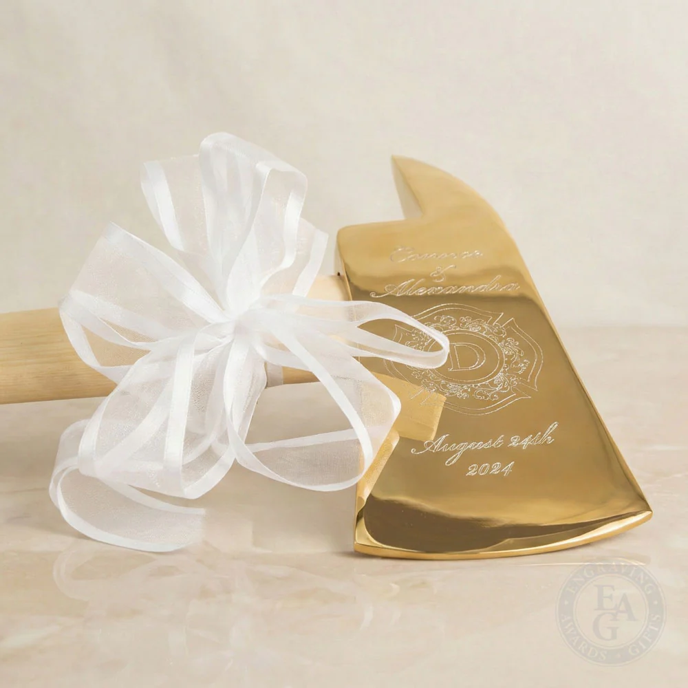 Large Firefighter Wedding Axe - Gold - Image 9
