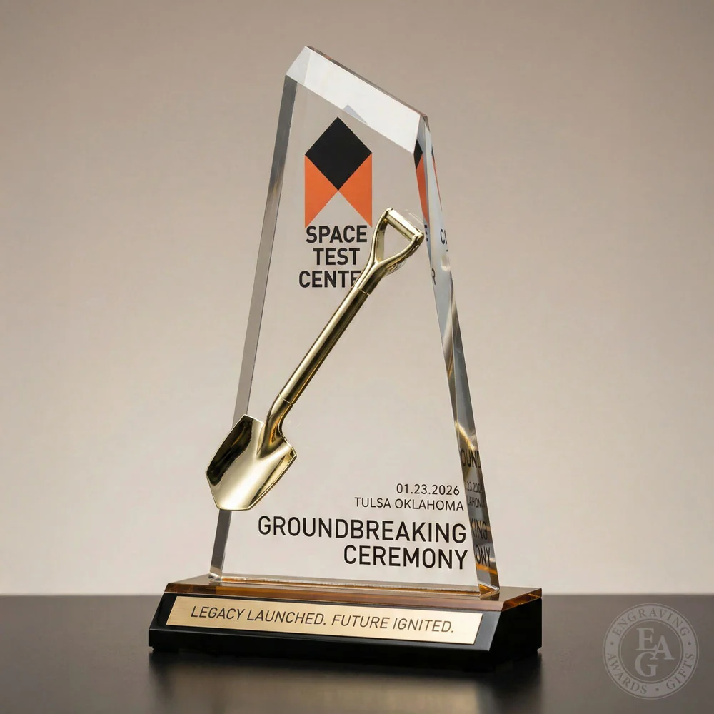 Miniature Shovel Acrylic Award - Image 12