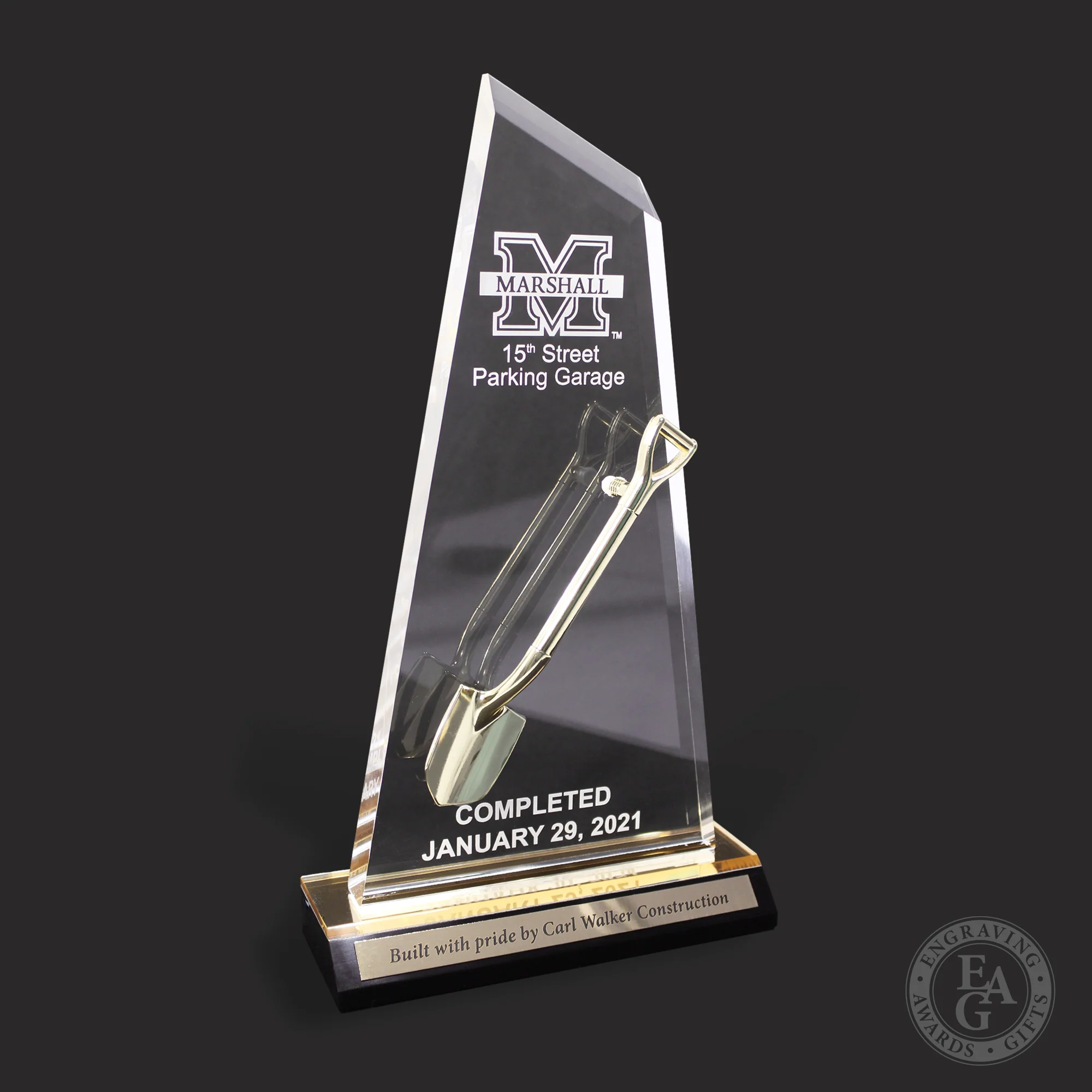 Miniature Shovel Acrylic Award - Image 5