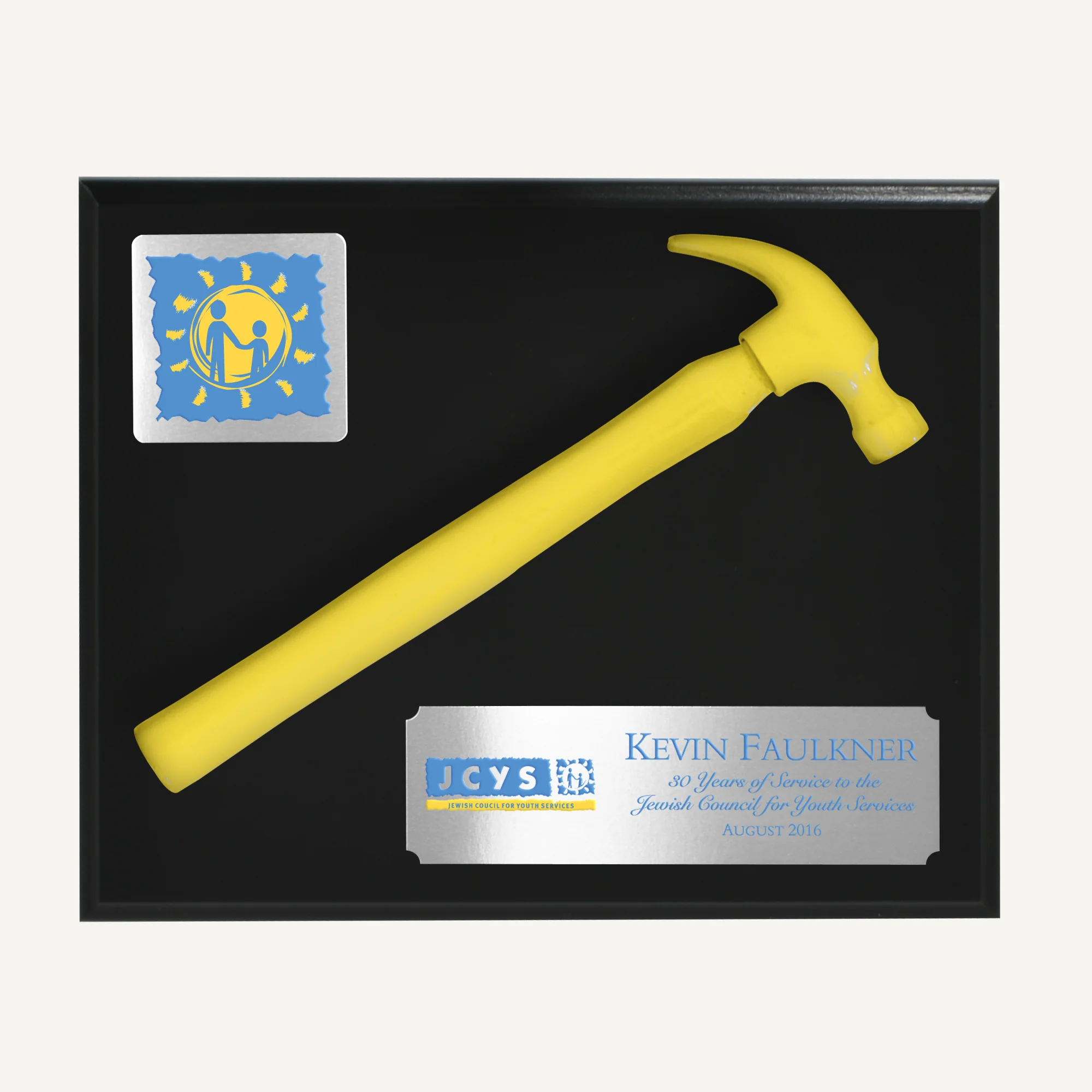 Painted Hammer Black Finish Plaque