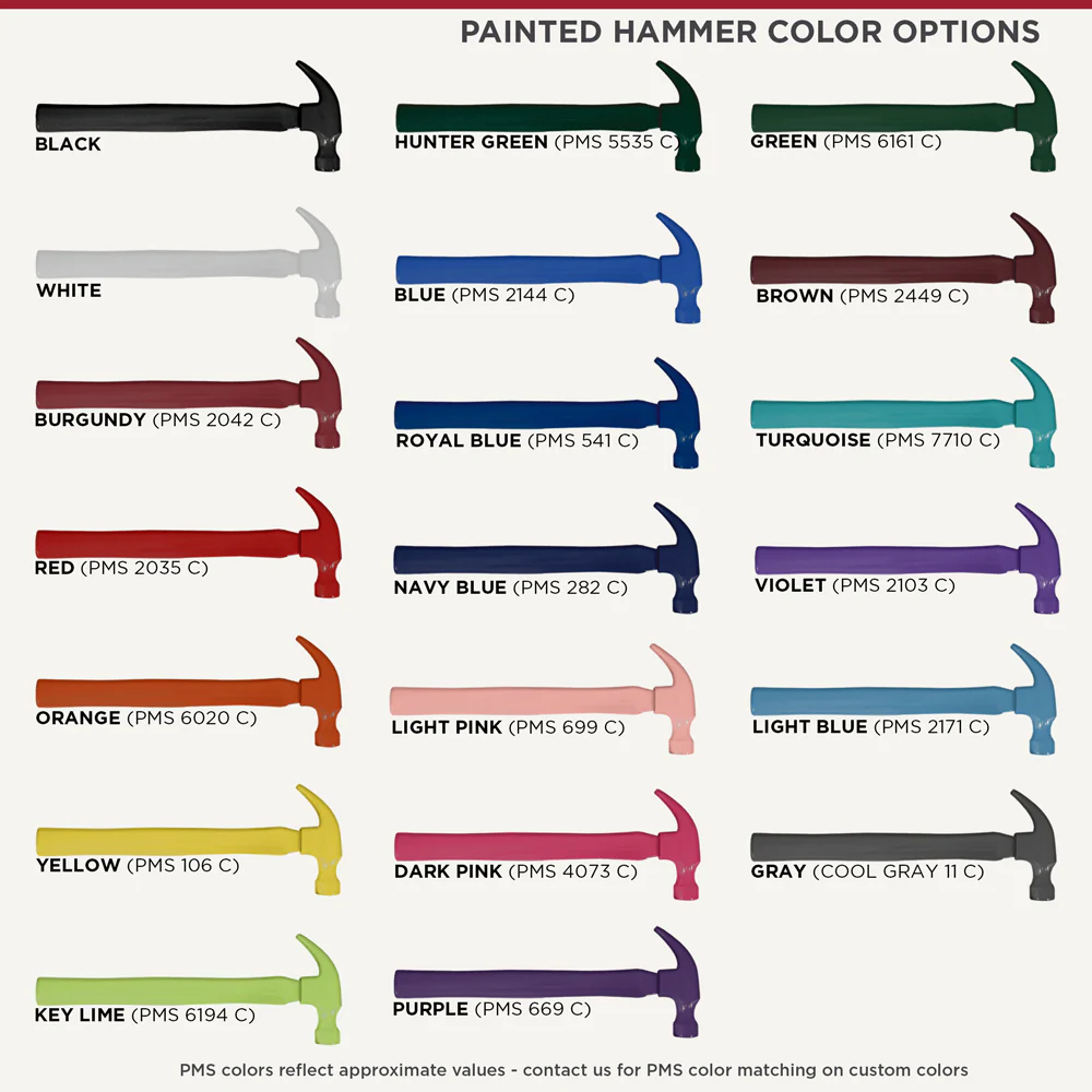 Painted Hammer Black Finish Plaque - Image 3
