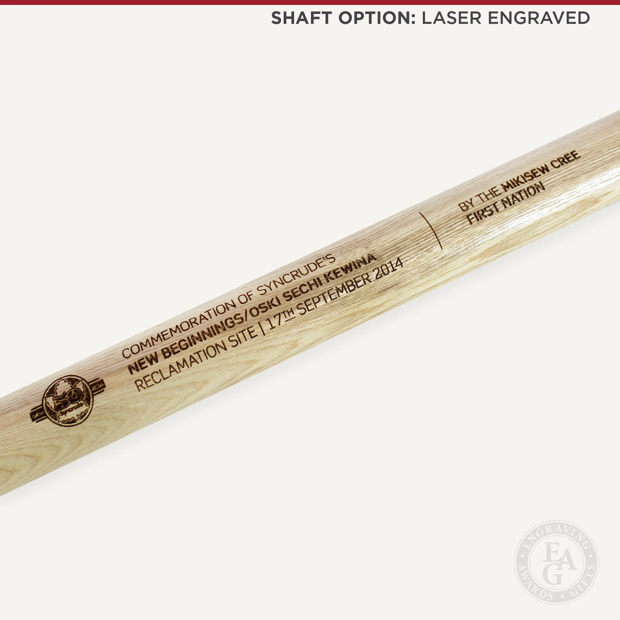 Silver Painted Ceremonial Groundbreaking Shovel - Black Handle - Image 3