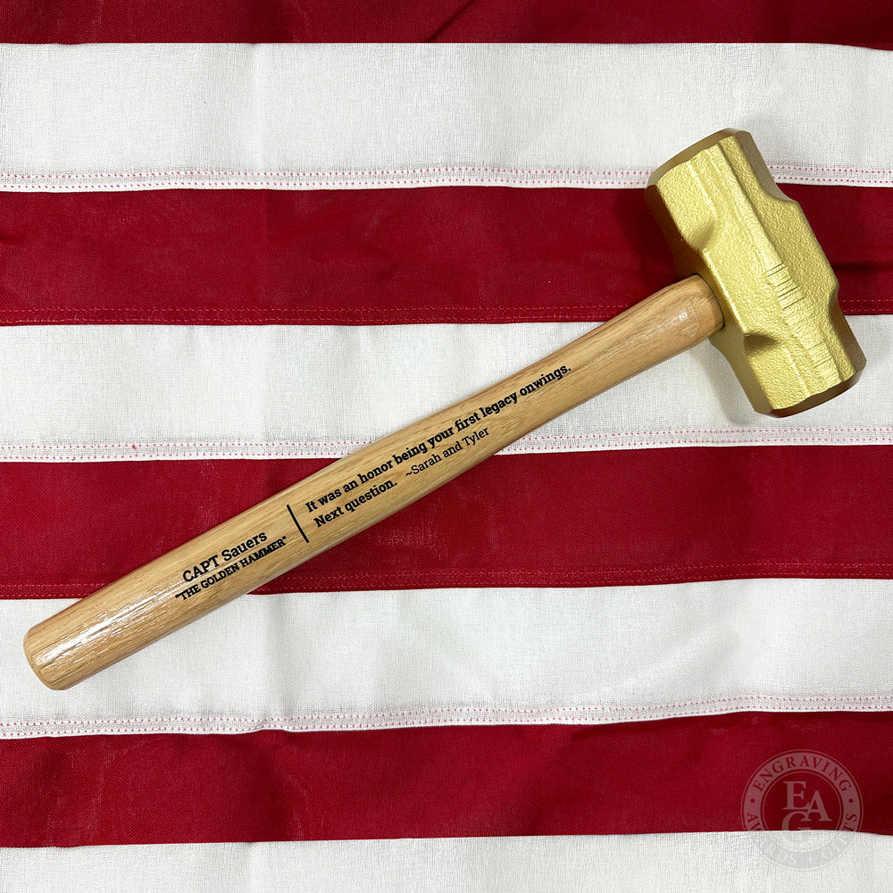 Small Gold Painted Sledgehammer - Image 6