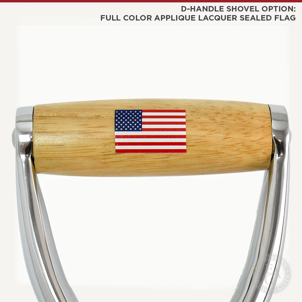 Specialty Chrome Plated Ceremonial Groundbreaking Shovel - D-Handle - Image 19