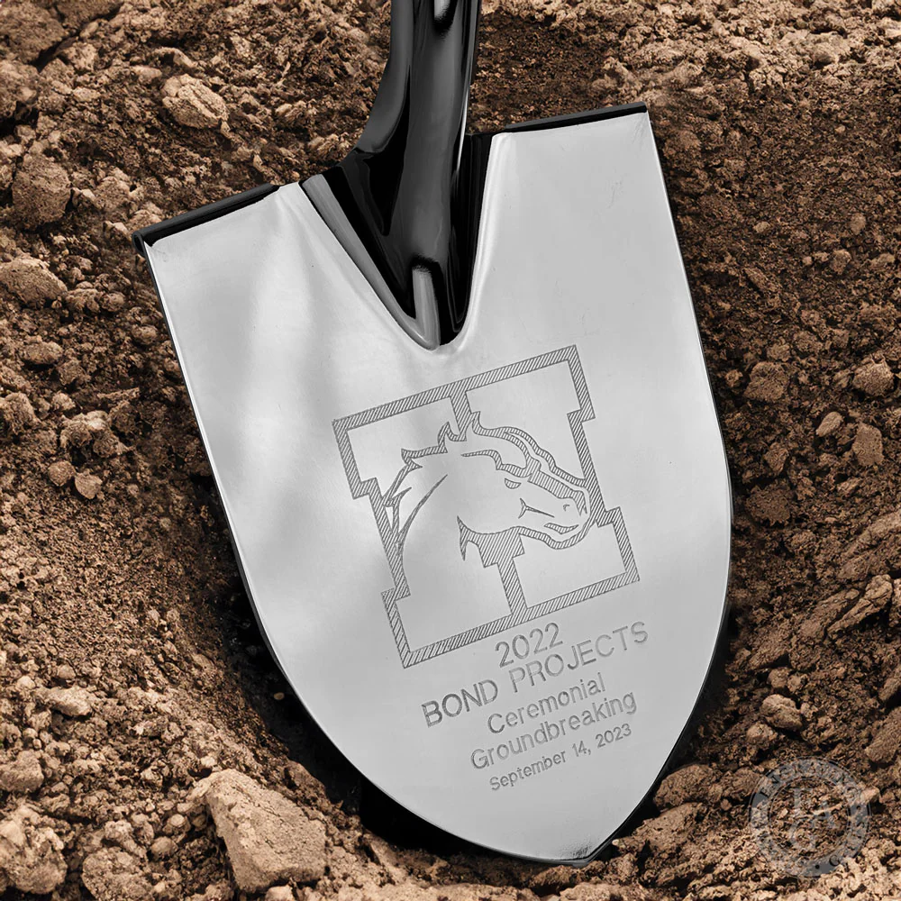 Specialty Chrome Plated Ceremonial Groundbreaking Shovel - D-Handle - Image 51