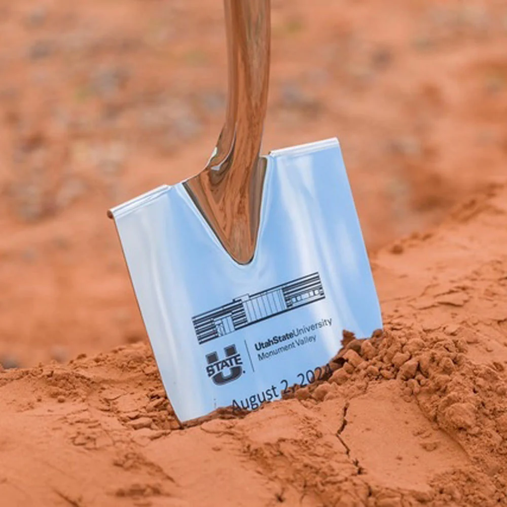 Specialty Chrome Plated Ceremonial Groundbreaking Shovel - D-Handle - Image 72