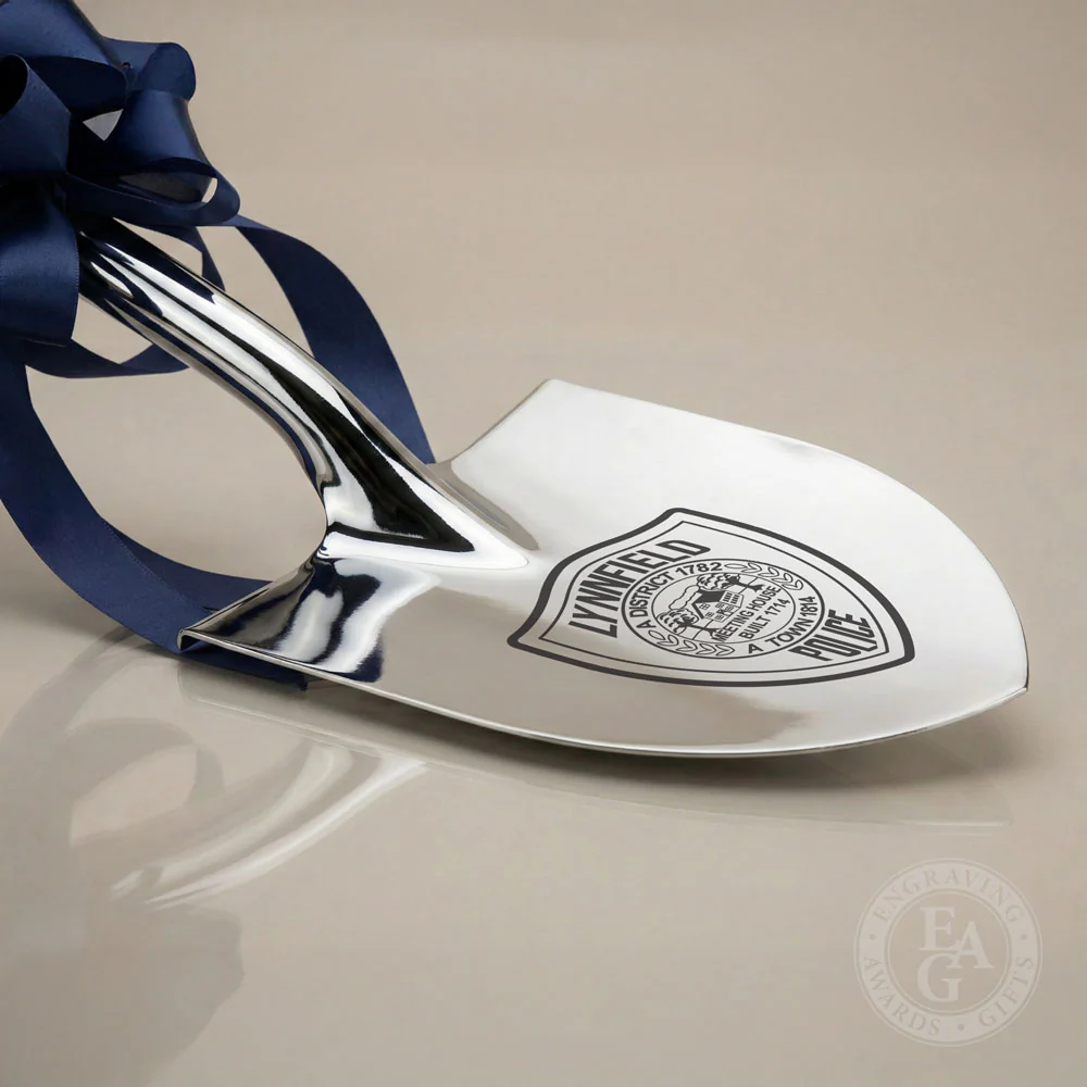 Specialty Chrome Plated Ceremonial Groundbreaking Shovel - D-Handle - Image 91