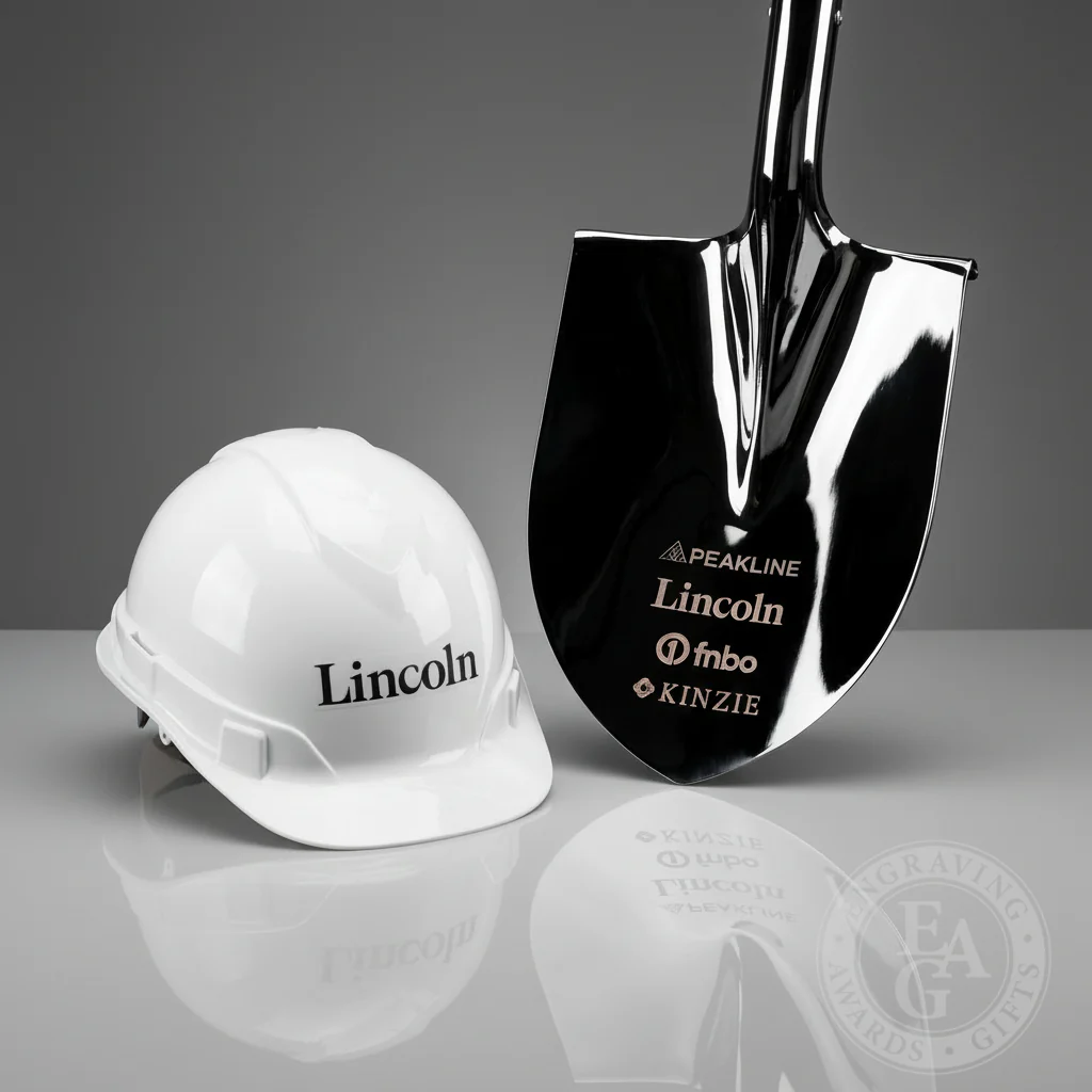 Traditional Chrome Plated Ceremonial Groundbreaking Shovel - D-Handle - Image 30