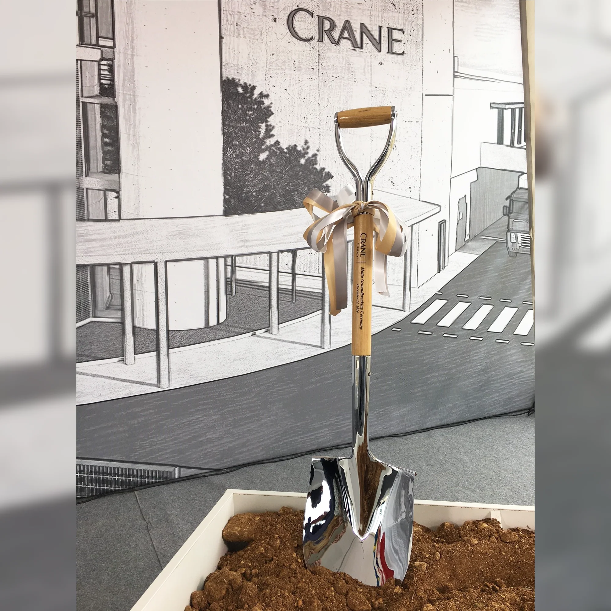 Traditional Chrome Plated Ceremonial Groundbreaking Shovel - D-Handle - Image 34