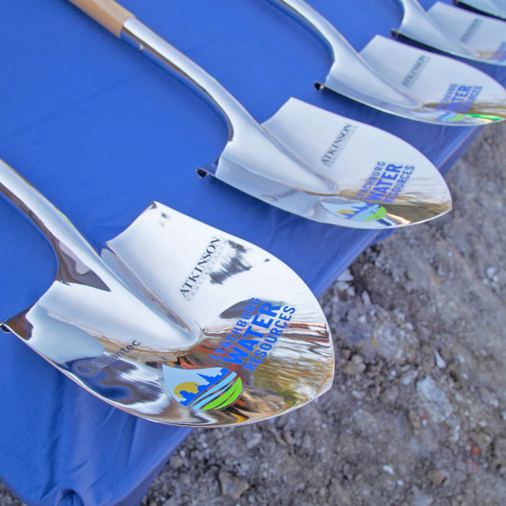 Traditional Chrome Plated Ceremonial Groundbreaking Shovel - D-Handle - Image 50