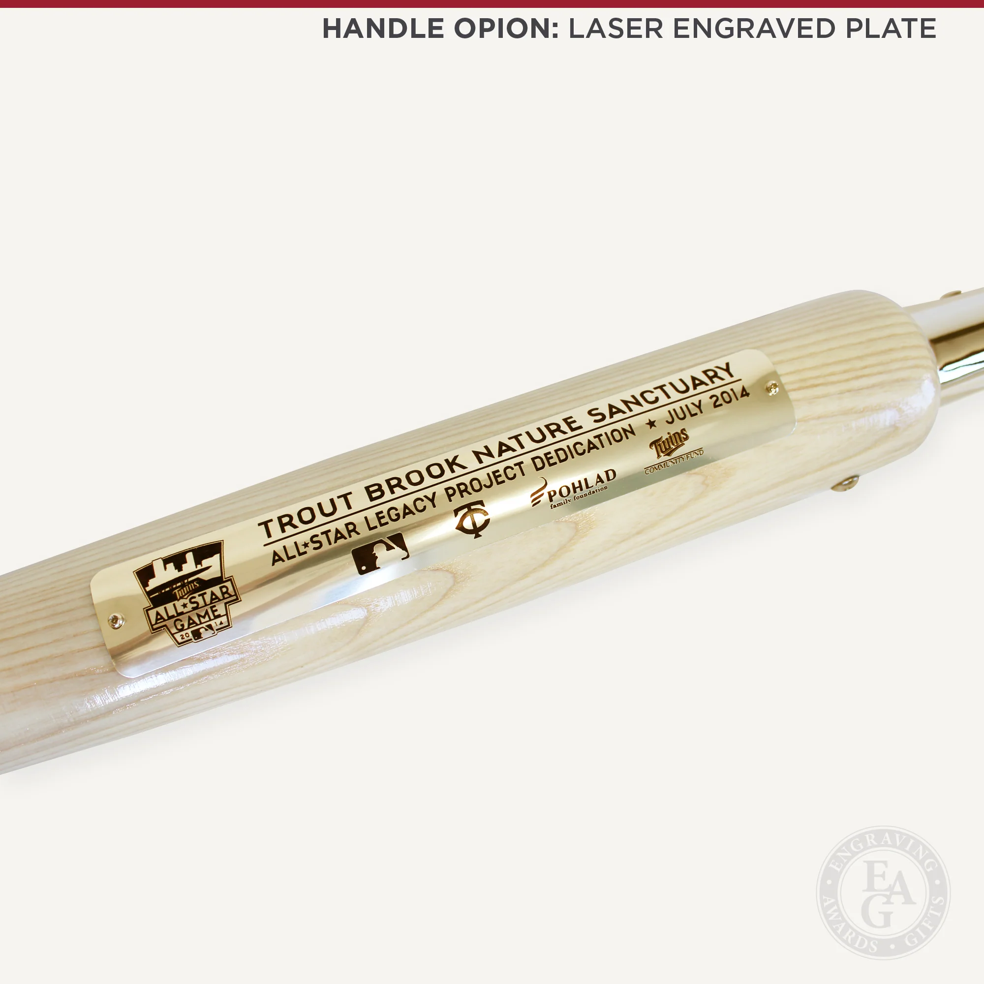 Traditional Gold Plated Ceremonial Groundbreaking Shovel - Baseball Bat Handle - Image 8