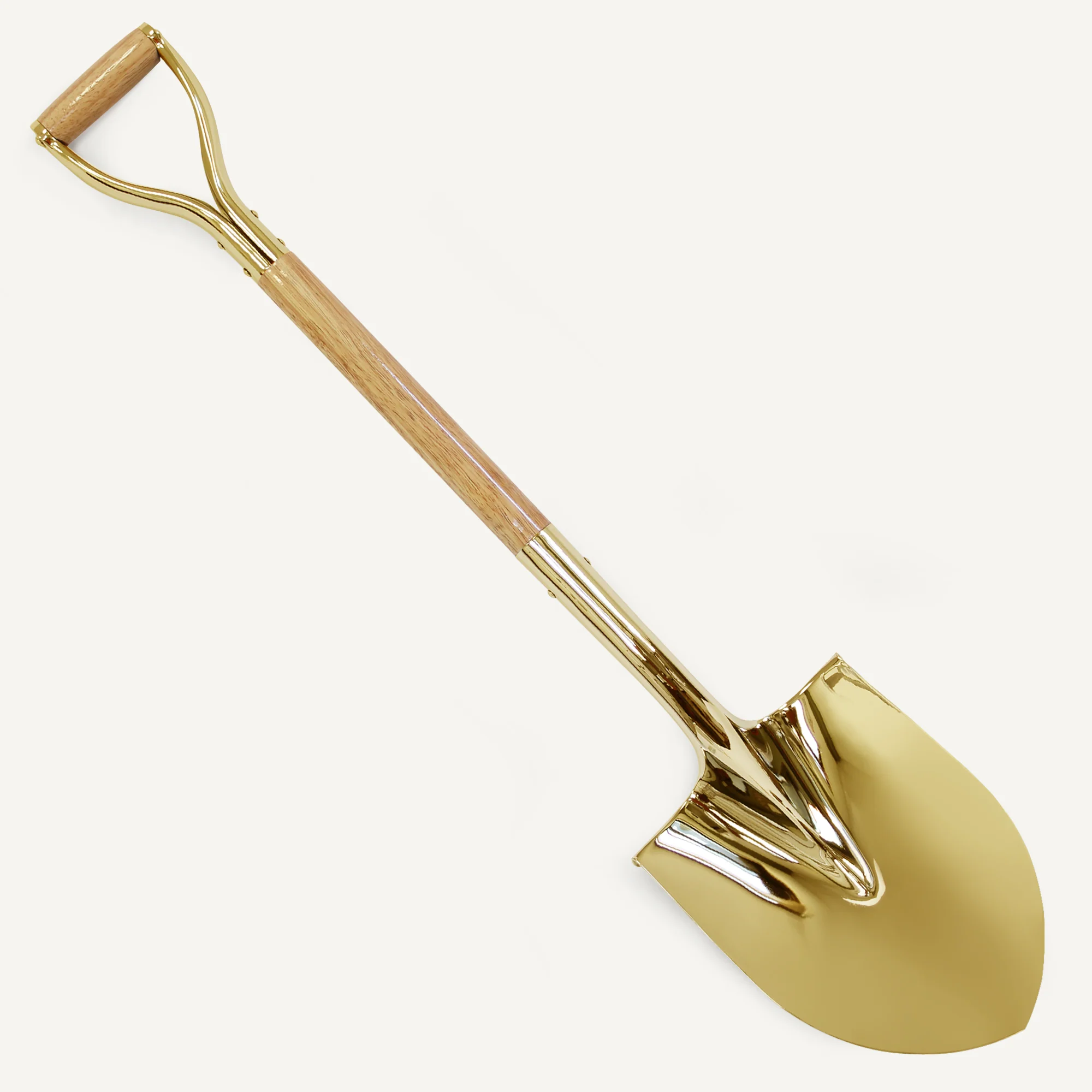 Traditional Gold Plated Ceremonial Groundbreaking Shovel - D-Handle - Image 35