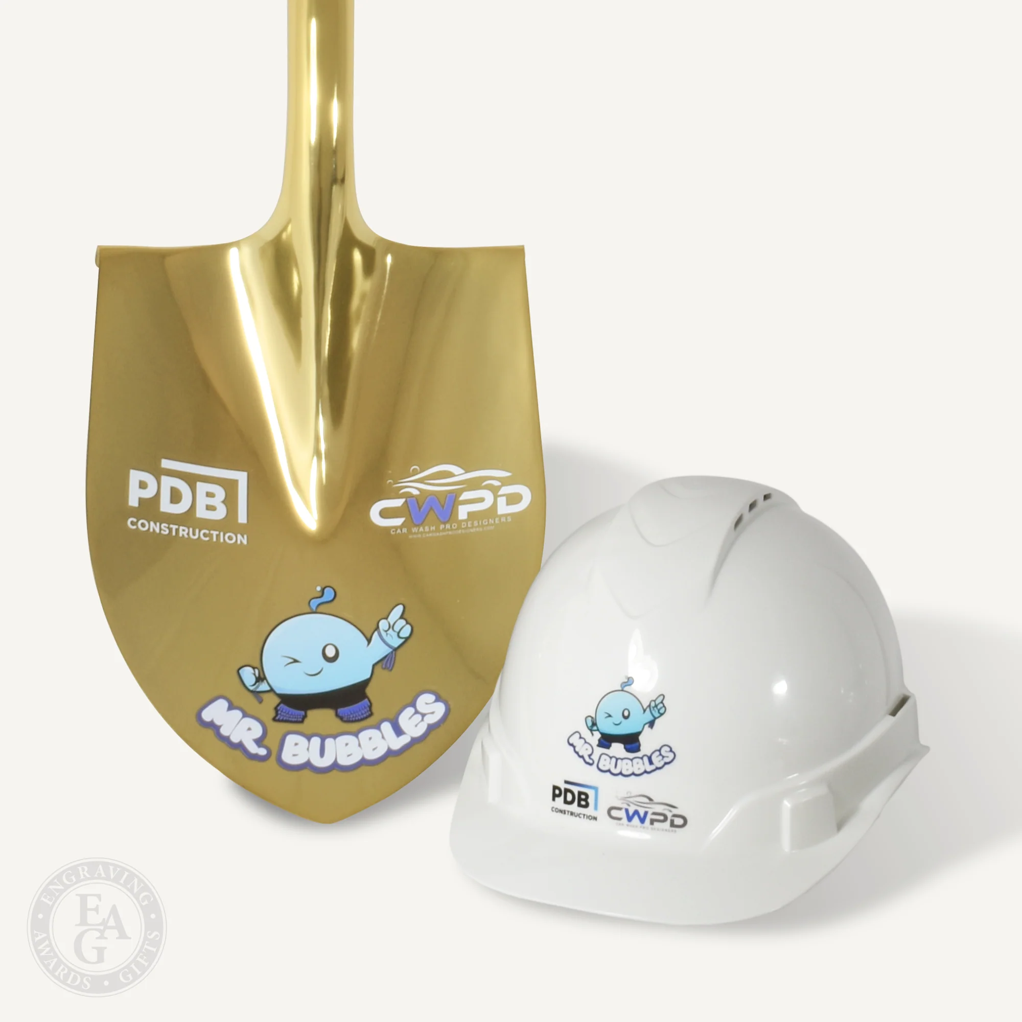 Traditional Gold Plated Ceremonial Groundbreaking Shovel - D-Handle - Image 39